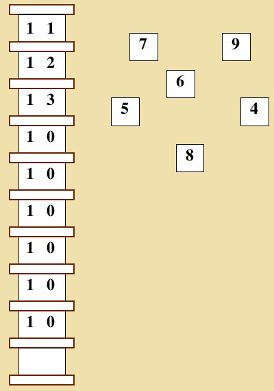 skip and counting symbols illustration