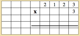 montessori, stamp game, static multiplication, introducing the multiplication problem
