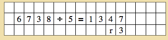 montessori, stamp game, dynmaic division with remainder