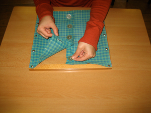 Montessori Materials Small Button Dressing Frame